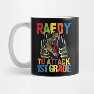 Kids Funny Ready To Attack 1st Grade Shark First Day of School Gifts Mug